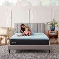 LUCID 2-palcový zónovaný gélový chránič matraca z pamäťovej peny - veľkosť King - 5-zónová ortopedická penová podložka na matrac s vôňou levandule 7