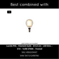 Stolná lampa Lucide RAMZI – Sivá – Ø 18 cm – Pätica E14 – Teplé biele svetlo – Nočná lampa 7