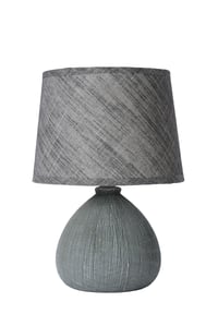 Stolná lampa Lucide RAMZI – Sivá – Ø 18 cm – Pätica E14 – Teplé biele svetlo – Nočná lampa 2