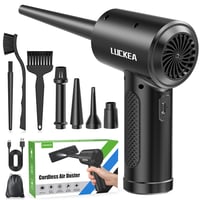Suflantă Electrică cu Aer LUCKEA pentru Curățarea PC-ului – Air Duster cu 3 Viteze, Acumulator de 6000 mAh, Lumină LED, Dispozitiv de Curățare cu Aer pentru Tastatură și Laptop 1