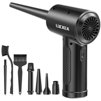 Suflantă Electrică cu Aer LUCKEA pentru Curățarea PC-ului – Air Duster cu 3 Viteze, Acumulator de 6000 mAh, Lumină LED, Dispozitiv de Curățare cu Aer pentru Tastatură și Laptop 4