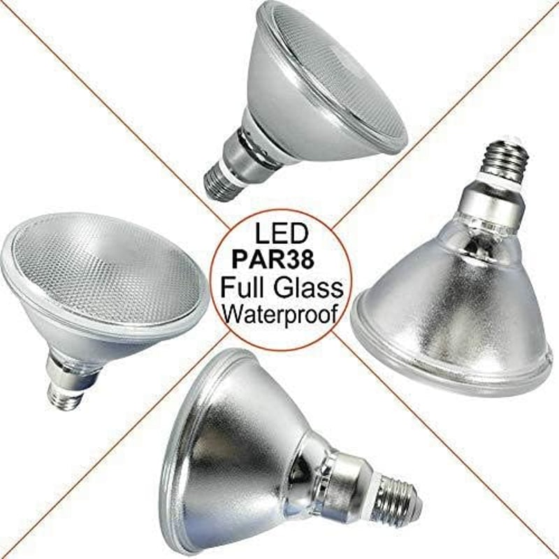 Luckmax 15W E27 PAR38 LED Meleg Fehér Vízálló Reflektor Lámpa 2db