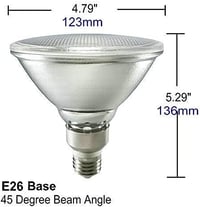 Luckmax E27 PAR38 LED 15W 6000K hideg fehér kültéri reflektor lámpa 3