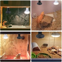 LUCKY HERP 2db 75W Kerámia Hőlámpa Terrárium E27 Hüllők Teknős Szakállas Agáma Fűtés Melegítő Lámpa 5