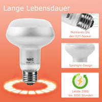 LUCKY HERP Terrárium Melegítő Lámpa 100W UVA Fénnyel, 2 Darabos Csomag Hüllőknek, Teknősöknek, Szakállas Agámáknak 2
