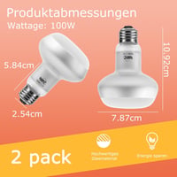 LUCKY HERP Terrárium Melegítő Lámpa 100W UVA Fénnyel, 2 Darabos Csomag Hüllőknek, Teknősöknek, Szakállas Agámáknak 3