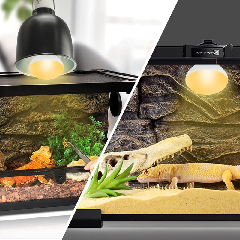 LUCKY HERP Terrárium Melegítő Lámpa 25W E27 Hüllő Fűtés, 2 Darabos Csomag Teknős Kaméleon Gyík Számára