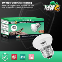LUCKY HERP Terrárium Melegítő Lámpa 25W E27 Hüllő Fűtés, 2 Darabos Csomag Teknős Kaméleon Gyík Számára 7