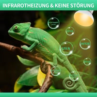 LUCKY HERP Terrárium Melegítő Lámpa 25W E27 Hüllő Fűtés, 2 Darabos Csomag Teknős Kaméleon Gyík Számára 3
