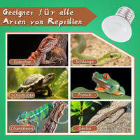 LUCKY HERP Terrárium Melegítő Lámpa 25W E27 Hüllő Fűtés, 2 Darabos Csomag Teknős Kaméleon Gyík Számára 6