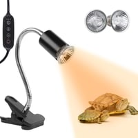 LUCKY HERP UVA UVB teráriová vyhrievacia lampa 25W/50W, E27, výhrevný bod pre plazy, korytnačky, fúzaté agamy a jašterice, biela, A19 1