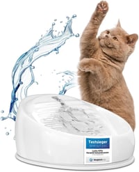 Lucky-Kitty kerámia ivófontána macskáknak fehér - White 1
