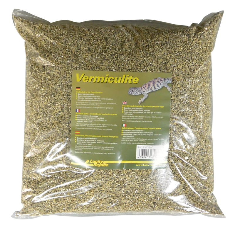 Lucky Reptile Vermiculite supstrat za inkubaciju jaja gmazova – pakiranje od 5 litara