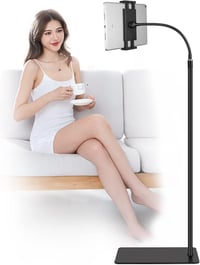 Suport de podea flexibil Lucky Trip cu gât de lebădă și rotație la 360 de grade pentru iPad Mini, Air, Pro, iPhone și tablete de 4,5-12,9 inchi 1