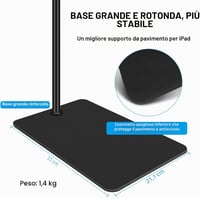 Suport de podea flexibil Lucky Trip cu gât de lebădă și rotație la 360 de grade pentru iPad Mini, Air, Pro, iPhone și tablete de 4,5-12,9 inchi 7