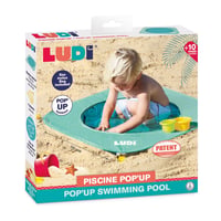 LUDI Pop-Up detský bazénik na pláž – tyrkysový, s prenosnou taškou a upevňovacími kolíkmi, jednoduchá montáž, od 10 mesiacov 3