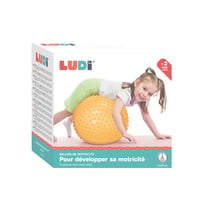 Minge motorie LUDI XXL - diametru 45 cm - Textură pentru masaj și denivelări moi - Babygym - Jucărie de interior și exterior - De la 2 ani - Galben 5