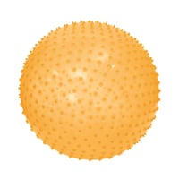 Minge motorie LUDI XXL - diametru 45 cm - Textură pentru masaj și denivelări moi - Babygym - Jucărie de interior și exterior - De la 2 ani - Galben 1