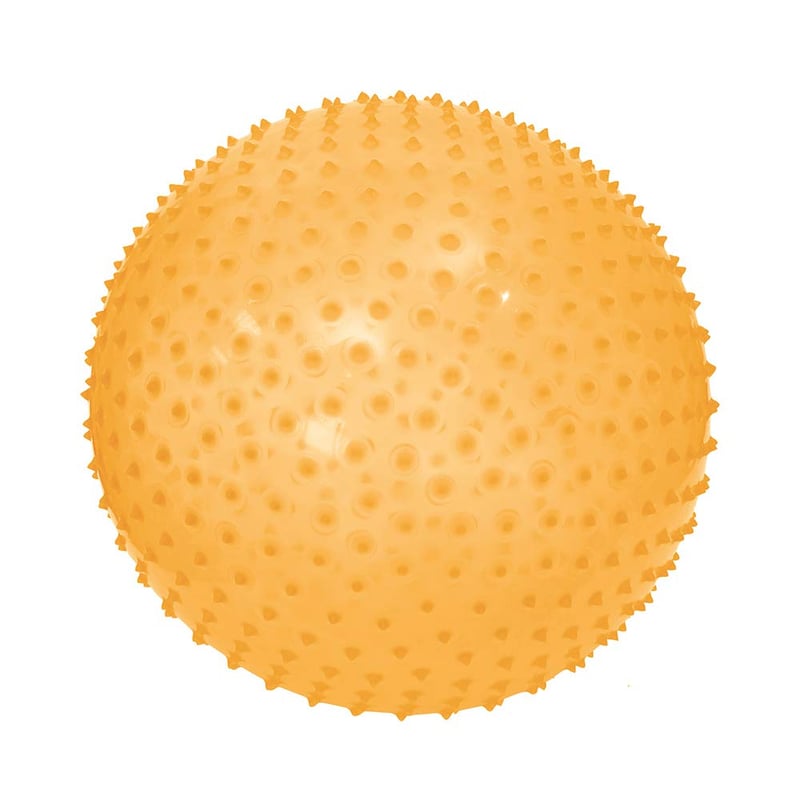 Minge motorie LUDI XXL - diametru 45 cm - Textură pentru masaj și denivelări moi - Babygym - Jucărie de interior și exterior - De la 2 ani - Galben