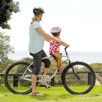 Scaun de bicicletă pentru copii Lueirltoy cu montare în față, pentru mountain bike, cu cotieră, pentru copii de 2-5 ani, max. 22 kg, nu este compatibil cu biciclete electrice și biciclete de cursă 7