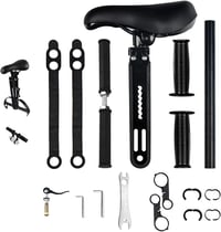 Scaun de bicicletă pentru copii Lueirltoy cu montare în față, pentru mountain bike, cu cotieră, pentru copii de 2-5 ani, max. 22 kg, nu este compatibil cu biciclete electrice și biciclete de cursă 2