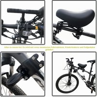 Detská cyklosedačka Lueirltoy na horský bicykel, predná detská sedačka na bicykel s madlom, pre deti od 2 do 5 rokov 3