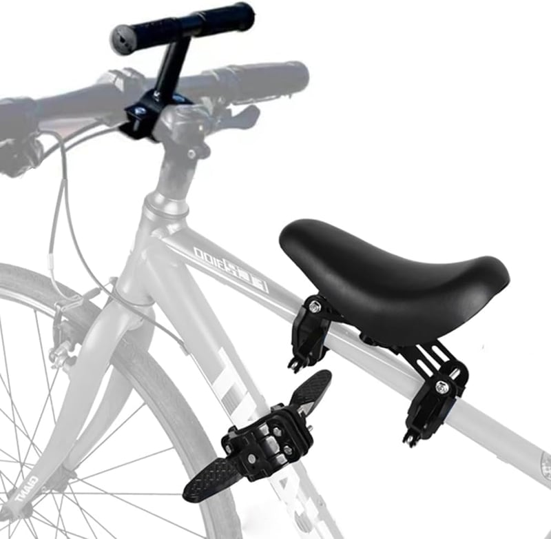 Detská cyklosedačka Lueirltoy na horský bicykel, predná detská sedačka na bicykel s madlom, pre deti od 2 do 5 rokov