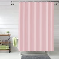 Perdea de duș LUKDUNG 180x180 cm din material PEVA, rezistentă la mucegai, impermeabilă, lavabilă, pentru cadă, cu 12 inele incluse, roz 7