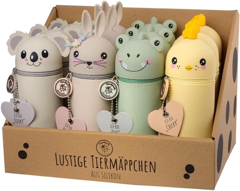 Lulubug Szilikon Tolltartó Koala Mintával - Gyerek Írószer Tok Iskolához