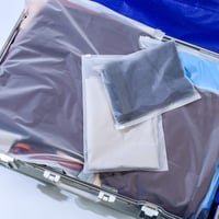 LuLuxinxin 20 buc. Saci de depozitare pentru haine cu fermoar pentru călătorii, pungi mate cu compresie pentru îmbrăcăminte, lenjerie intimă și încălțăminte 7