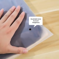 LuLuxinxin 20 buc. Saci de depozitare pentru haine cu fermoar pentru călătorii, pungi mate cu compresie pentru îmbrăcăminte, lenjerie intimă și încălțăminte 3