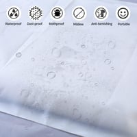 LuLuxinxin 20 buc. Saci de depozitare pentru haine cu fermoar pentru călătorii, pungi mate cu compresie pentru îmbrăcăminte, lenjerie intimă și încălțăminte 5