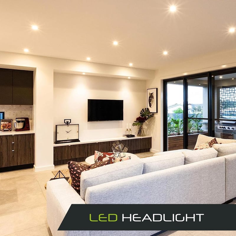 abalando GmbH Lumare süllyesztett LED spot 4W, extra lapos 27mm, Ø75mm, fehér szögletes, 2700K meleg fehér, 230V IP44 fürdőszobába
