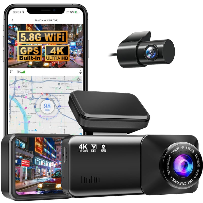 Autokamera Lumelia Osmo Dashcam Pro 2.0, 4K, predná a zadná, parkovací režim, 170° široký uhol záberu, nočné videnie