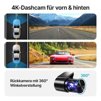 Autokamera Lumelia Osmo Dashcam Pro 2.0, 4K, predná a zadná, parkovací režim, 170° široký uhol záberu, nočné videnie 3