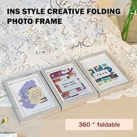 LumenTY Hármas Képkeret Összecsukható 10x15 cm Fali Asztali Dekoráció Esküvői Ajándék 5