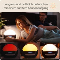 Ceas deșteptător cu lumină Lumie Bodyclock Luxe 750DAB cu radio DAB și Bluetooth 3