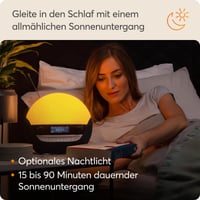 Ceas deșteptător cu lumină Lumie Bodyclock Luxe 750DAB cu radio DAB și Bluetooth 5