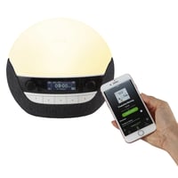 Ceas deșteptător cu lumină Lumie Bodyclock Luxe 750DAB cu radio DAB și Bluetooth 8