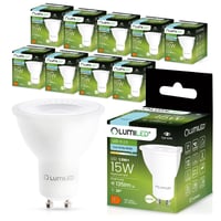 Bec LED Lumiled GU10 1,5W 135lm Alb Rece 6500K Echivalent 15W Reflector Spot Unghi 36° Nereglabil 10 buc Lampă Economică pentru Living Bucătărie Hol Birou 1