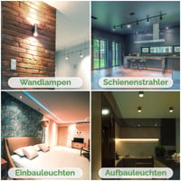Bec LED Lumiled GU10 1,5W 135lm Alb Rece 6500K Echivalent 15W Reflector Spot Unghi 36° Nereglabil 10 buc Lampă Economică pentru Living Bucătărie Hol Birou 3