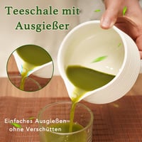 LUMIN TUTU Matcha szertartás készlet fehér - kefe, kanál, tál és tartó 3