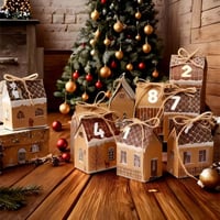 Calendar de Advent LuminGrain Reumplibil 2026 – 24 de Săculețe în Formă de Căsuță pentru Copii și Adulți 5