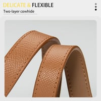 LumiSyne női bőr öv klasszikus fém csattal vékony slim waist öv fekete ezüst 3