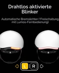 Inteligentná cyklistická prilba Lumos Nyxel s LED svetlami a smerovkami, farba Flux, veľkosť M (obvod hlavy 55 – 59 cm), ovládateľná cez aplikáciu 3