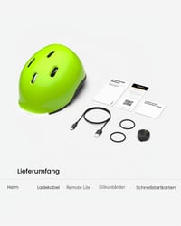 Inteligentná cyklistická prilba Lumos Nyxel s LED svetlami a smerovkami, farba Flux, veľkosť M (obvod hlavy 55 – 59 cm), ovládateľná cez aplikáciu 9