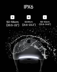Lumos Nyxel kerékpáros okossisak LED lámpákkal, irányjelzőkkel - fekete - 55-59 cm fejkerület 5