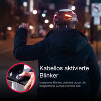 Inteligentná cyklistická prilba Lumos Ultra s predným a zadným LED svetlom, smerovkami, brzdovým svetlom a Bluetooth pripojením, pre dospelých 3