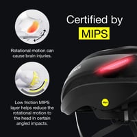 Cască inteligentă de ciclism Lumos Ultra cu lumină LED, semnalizator, MIPS - negru antracit - mărime M-L 7