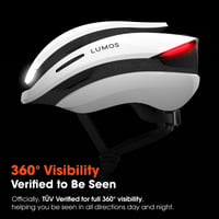 Inteligentná cyklistická prilba Lumos Ultra s predným a zadným LED svetlom, brzdovým svetlom a Bluetooth pripojením pre dospelých / iba prilba 1
